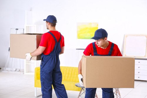 Movers helping with a residential move in South Hackney