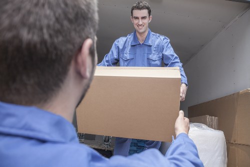 Removal team helping with a local house move in South Hackney