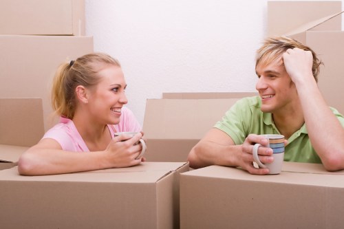 Organised unpacking in a South Hackney apartment