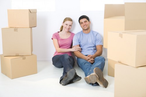 Careful loading of furniture for a South Hackney house move