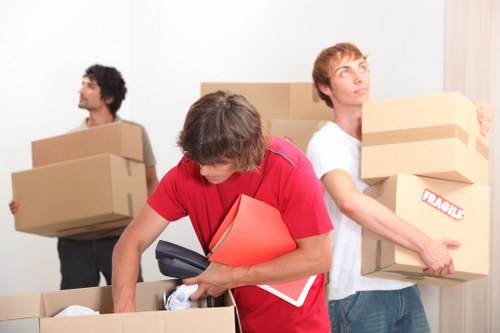 Careful packing and transport for a moving truck service in South Hackney
